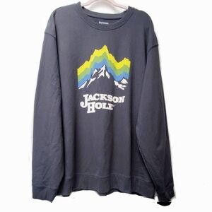 Rove "Jackson Hole" Graphic Sweatshirt Dark Gray Size XXL